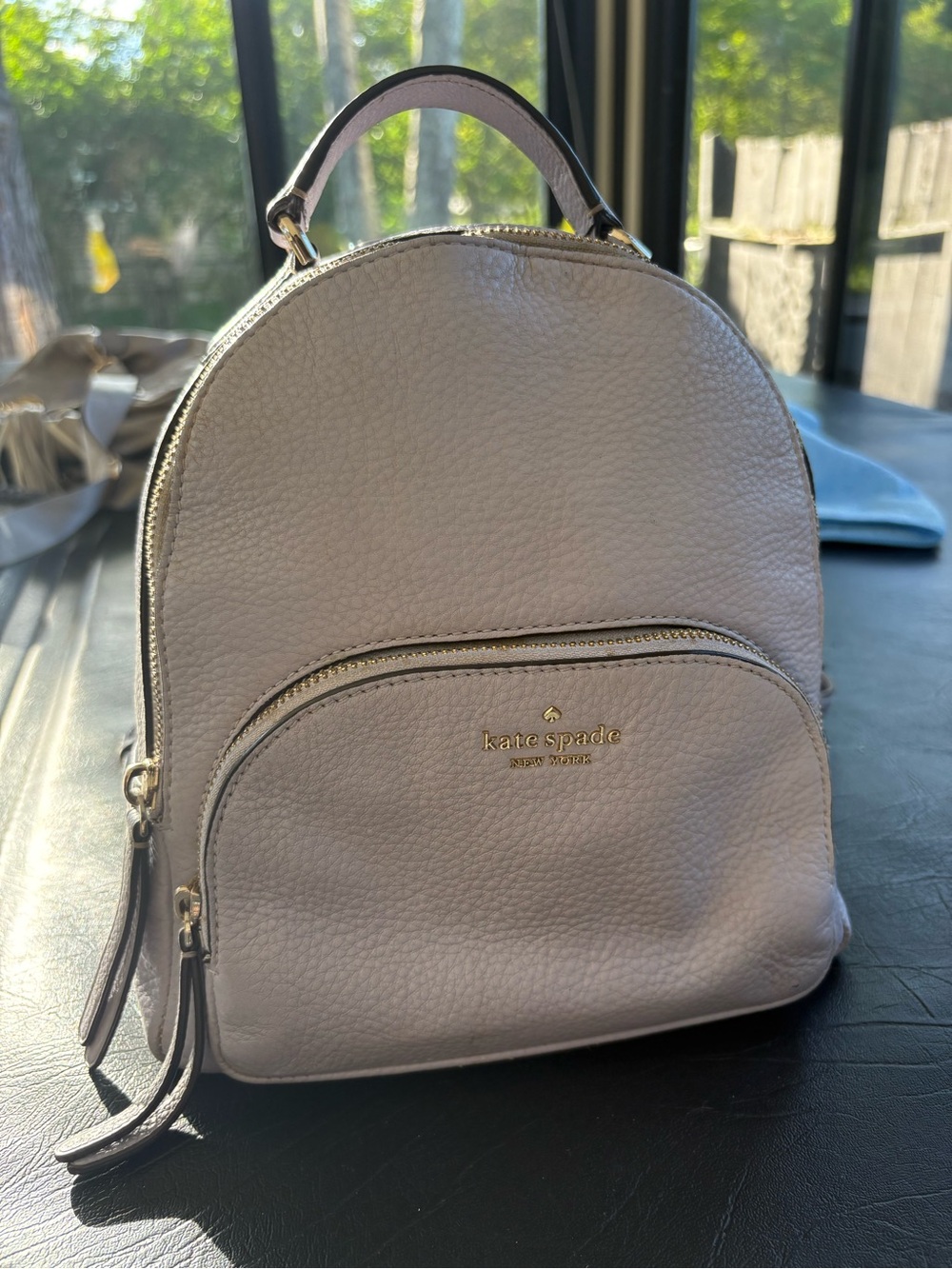 Kate Spade Jackson Medium Backpack Lavender Pebbled Leather WKRU5946